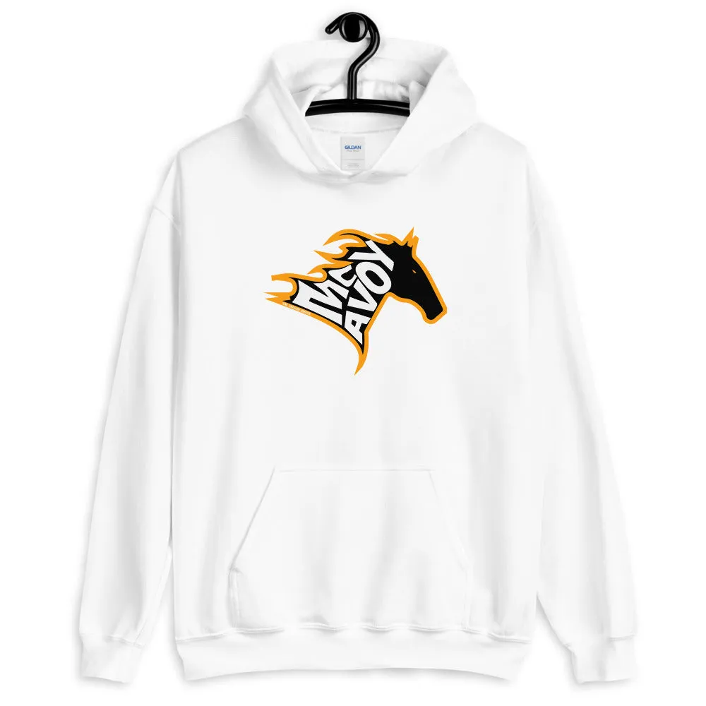 McAvoy Black Stallion Horse Hooded Sweatshirt