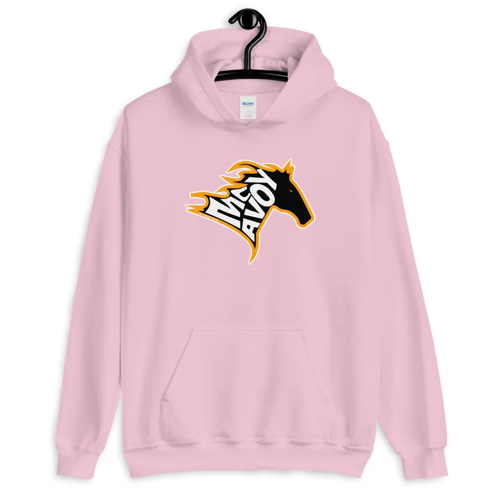 McAvoy Black Stallion Horse Hooded Sweatshirt