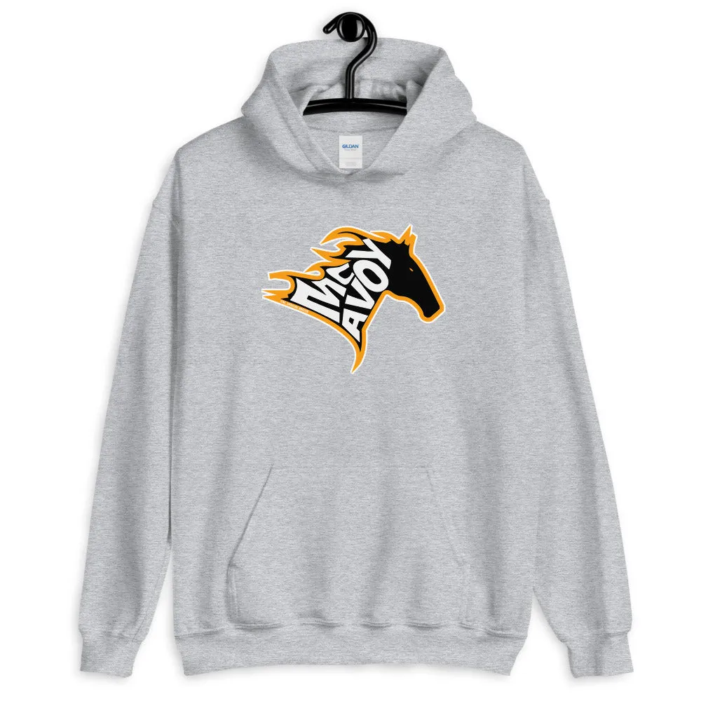 McAvoy Black Stallion Horse Hooded Sweatshirt