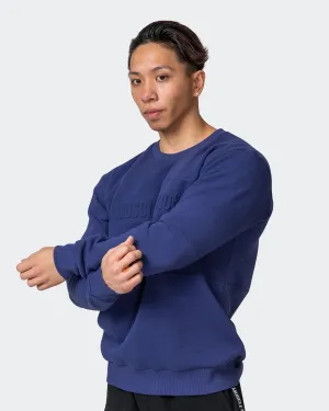 Mens Lounge Jumper - Dark Cobalt