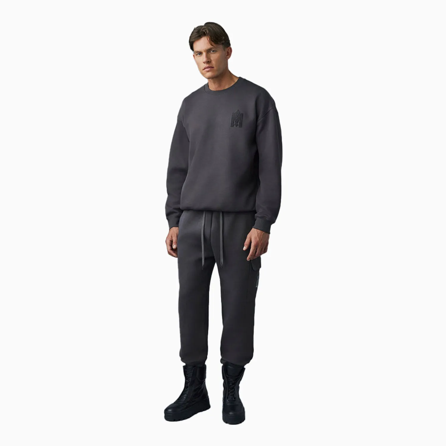 Men's MAX-VT Double Face Jersey Sweatshirt With Embroidered Logo