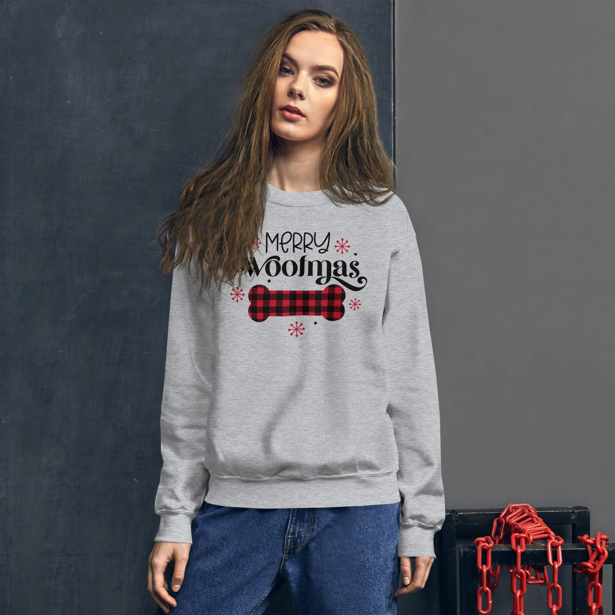 Merry Woofmas Dog Bone Sweatshirt