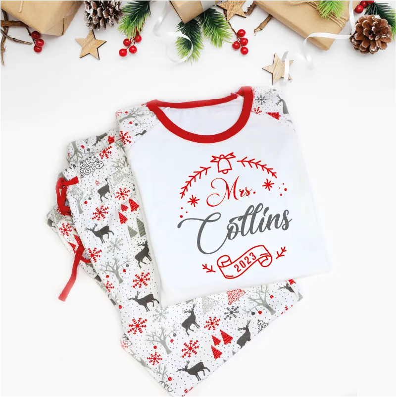 Mr And Mrs Matching Christmas Pyjamas