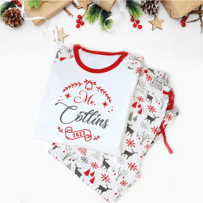Mr And Mrs Matching Christmas Pyjamas