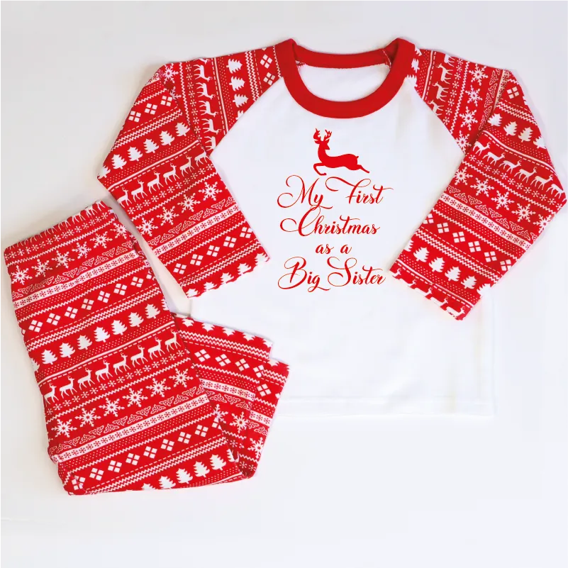 My First Christmas as a Big Brother Christmas Pyjamas