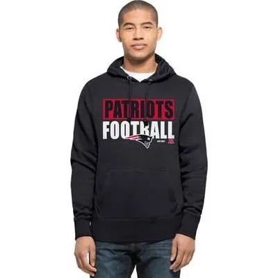 New England Patriots '47 Brand Blue Headline Adult Hoodie Sweatshirt