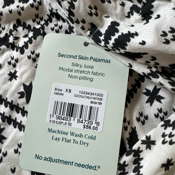 New Tommy John Second Skin Women’s Pajamas set, Size XS
