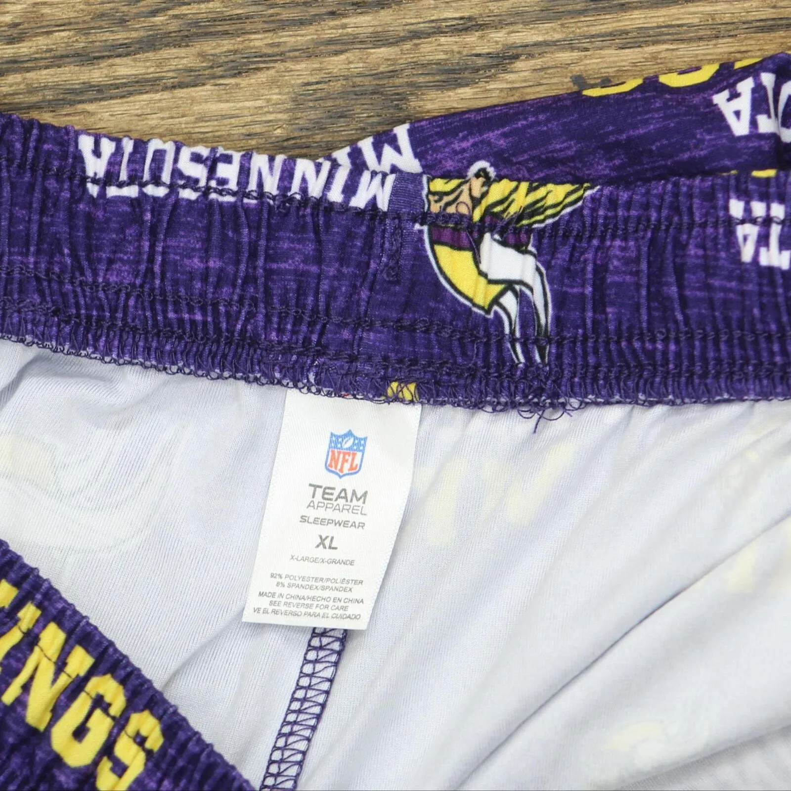 NFL Minnesota Vikings Mens Lounge Pajama Pants with Pockets 196761792855