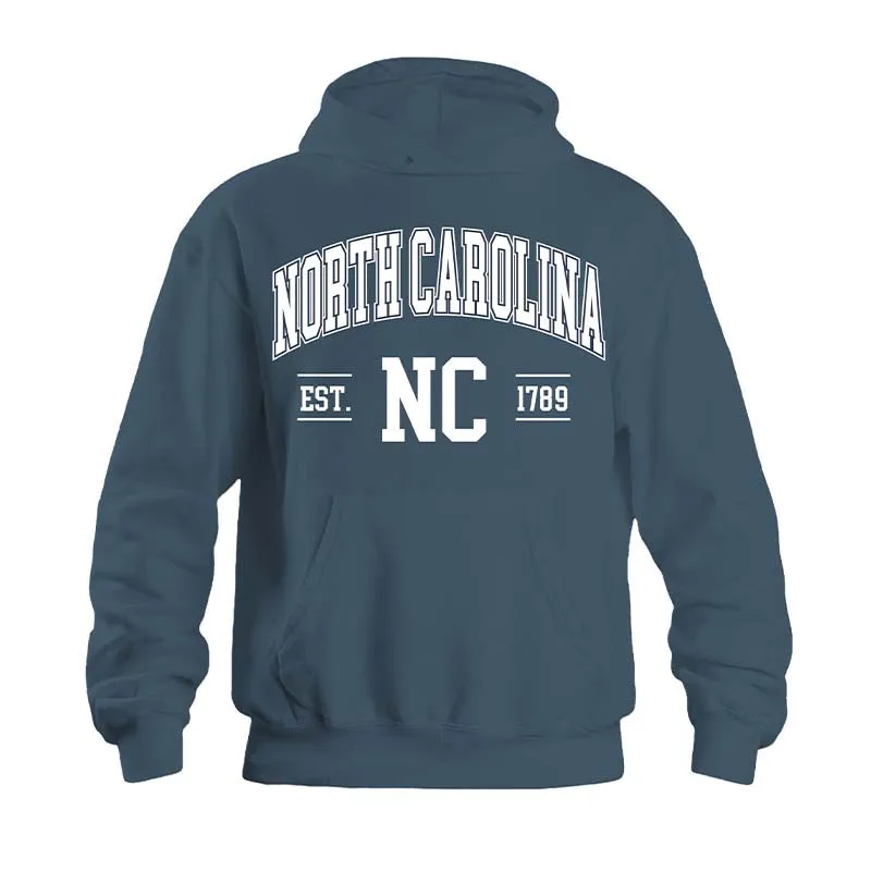 North Carolina Established Hoodie in Air Force Blue