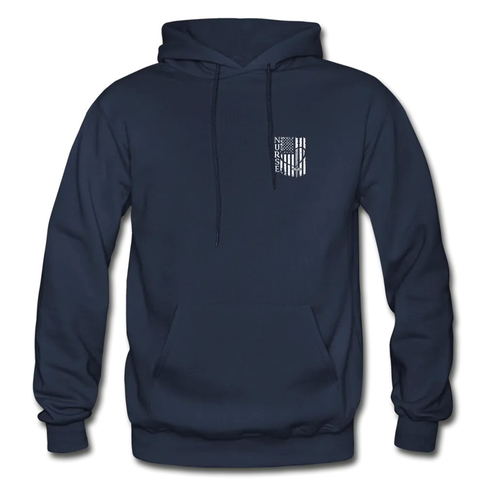 Nurse Flag white and grey Gildan Heavy Blend Adult Hoodie (CK1388)