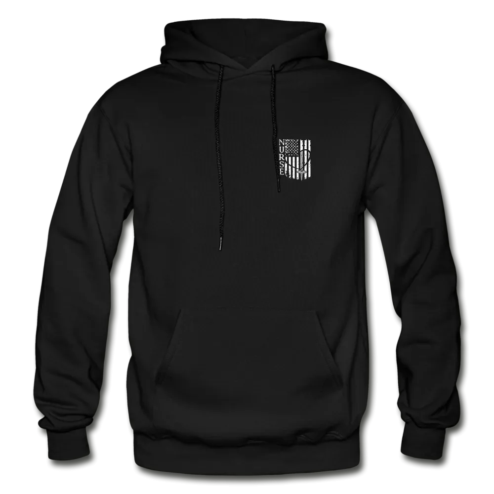 Nurse Flag white and grey Gildan Heavy Blend Adult Hoodie (CK1388)