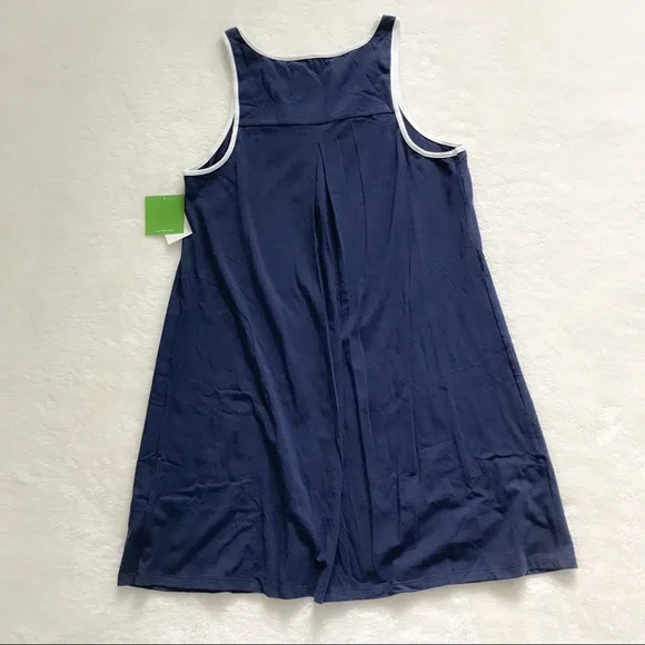 NWT Kate Spade navy heart appliqué chemise
