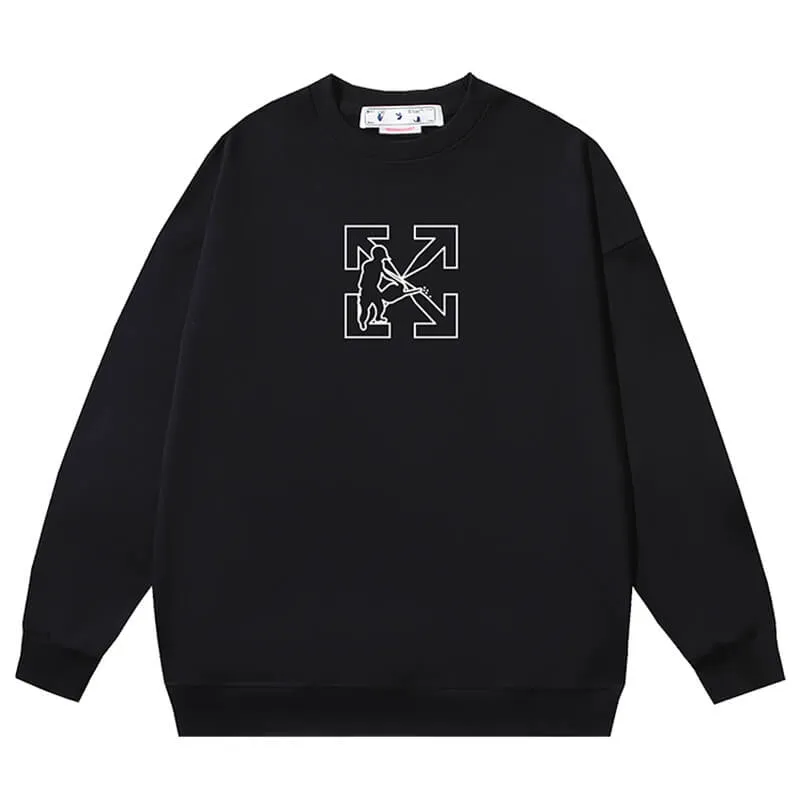 Off White Logo Workers Sweatshirts