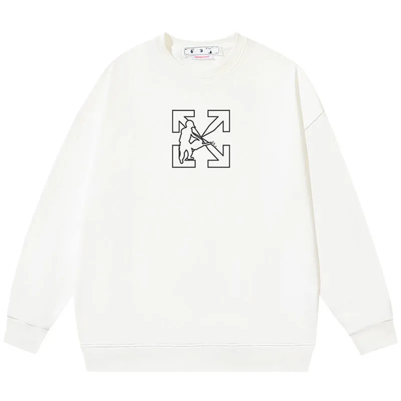 Off White Logo Workers Sweatshirts