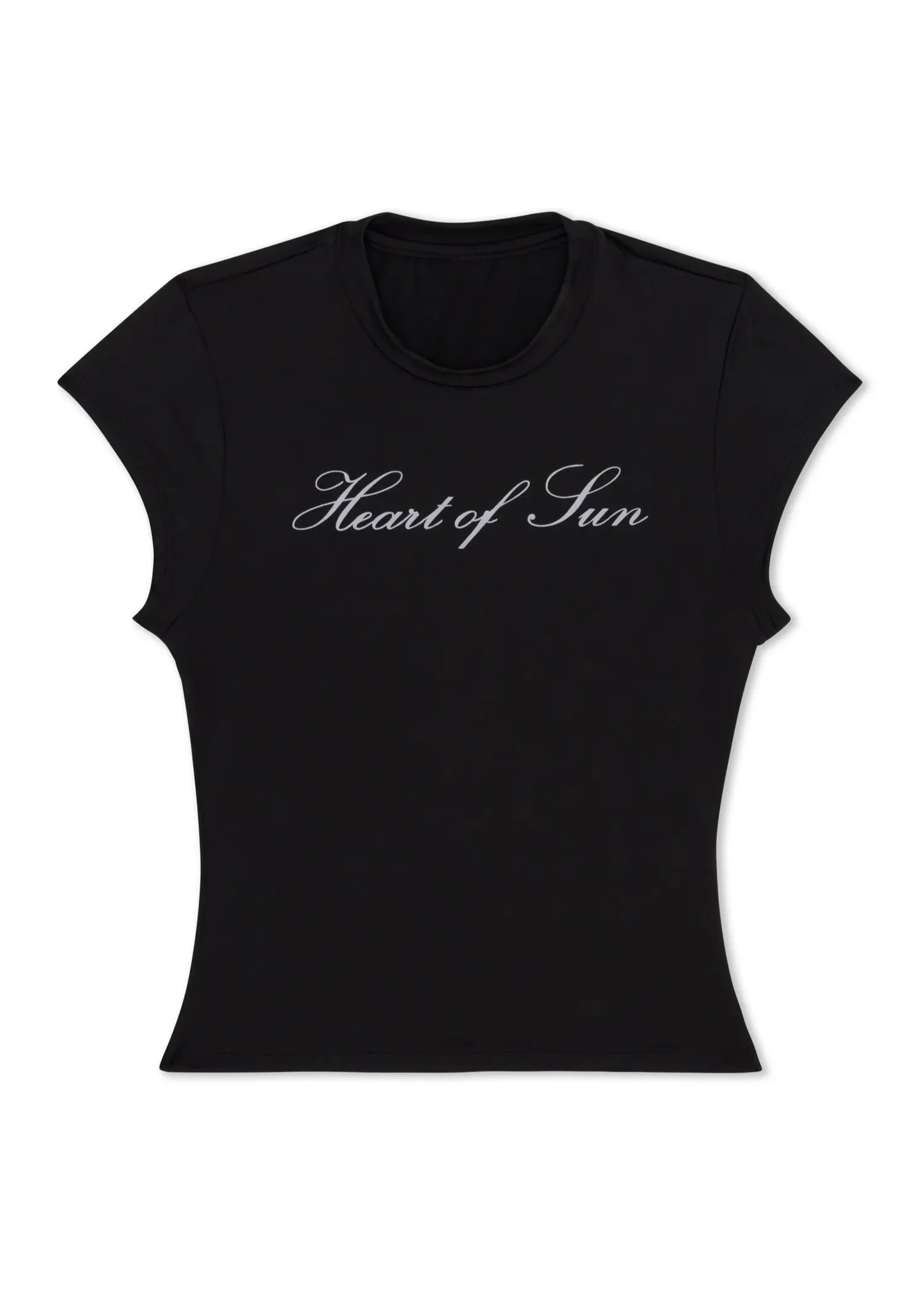 Original Heart of Sun Baby Tee │ Black