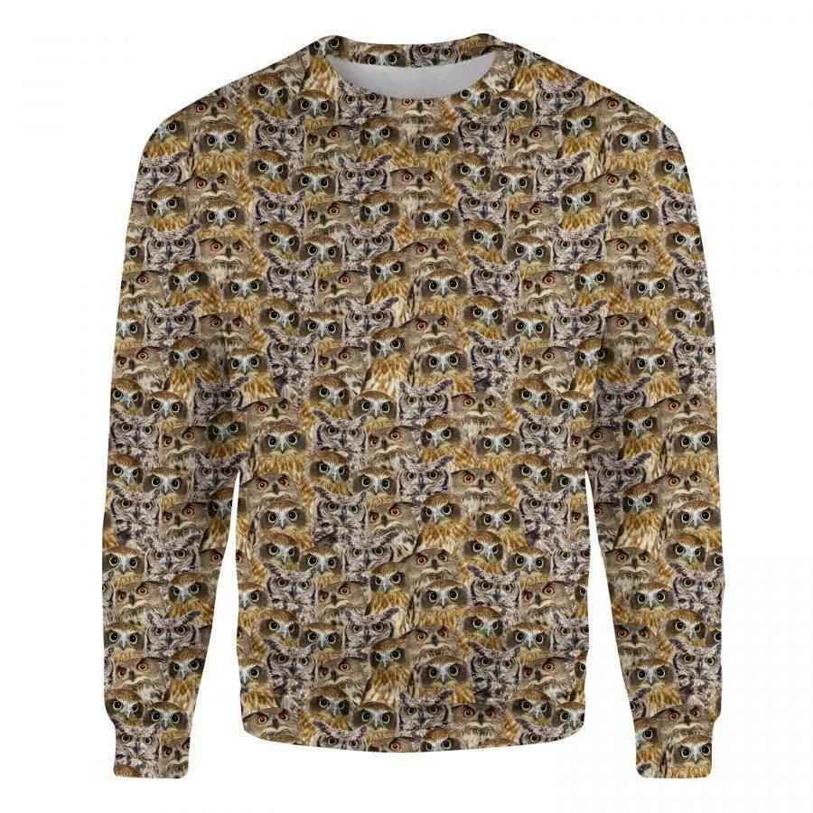 Owl - Full Face - Premium Sweatshirt