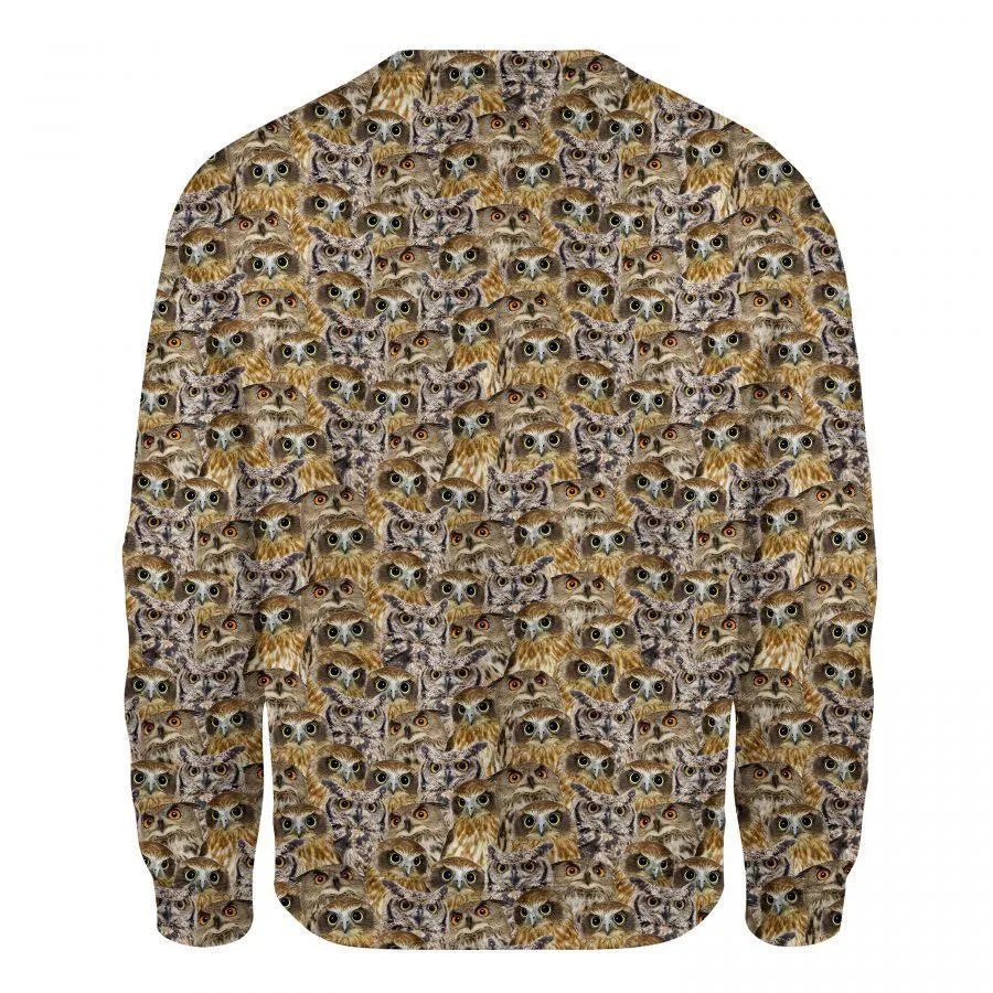Owl - Full Face - Premium Sweatshirt