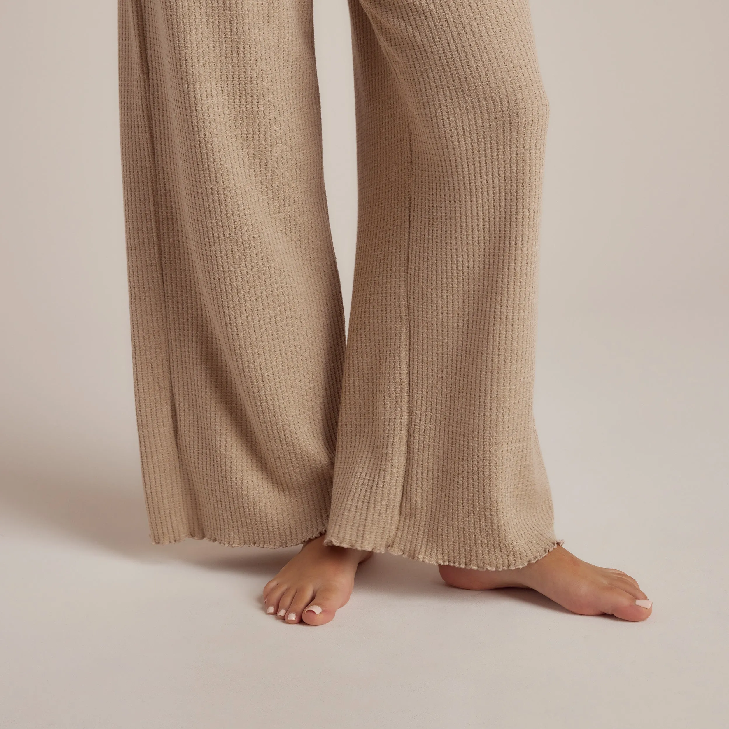 Pantalon de Pyjama Soft Waffle - Beige