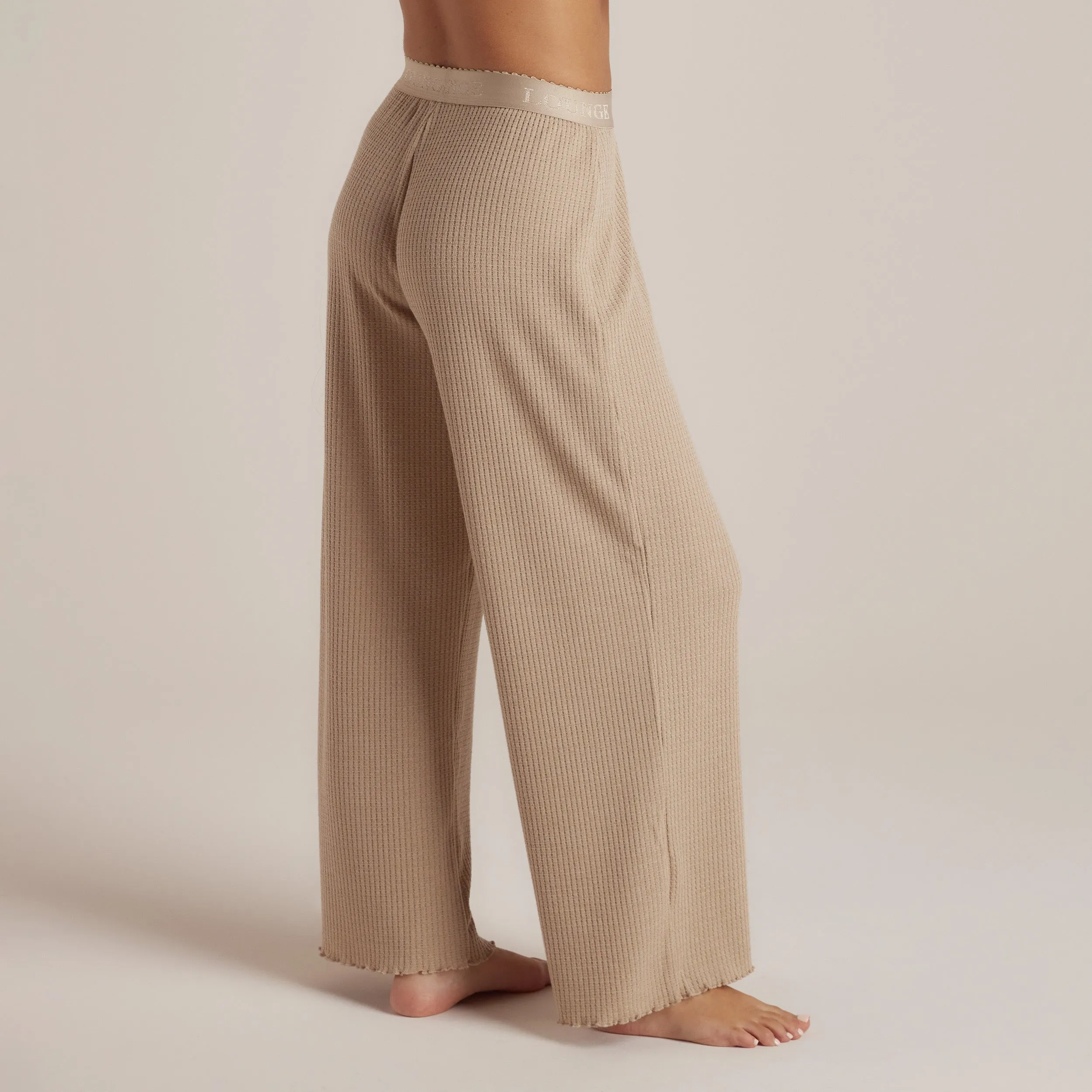 Pantalon de Pyjama Soft Waffle - Beige