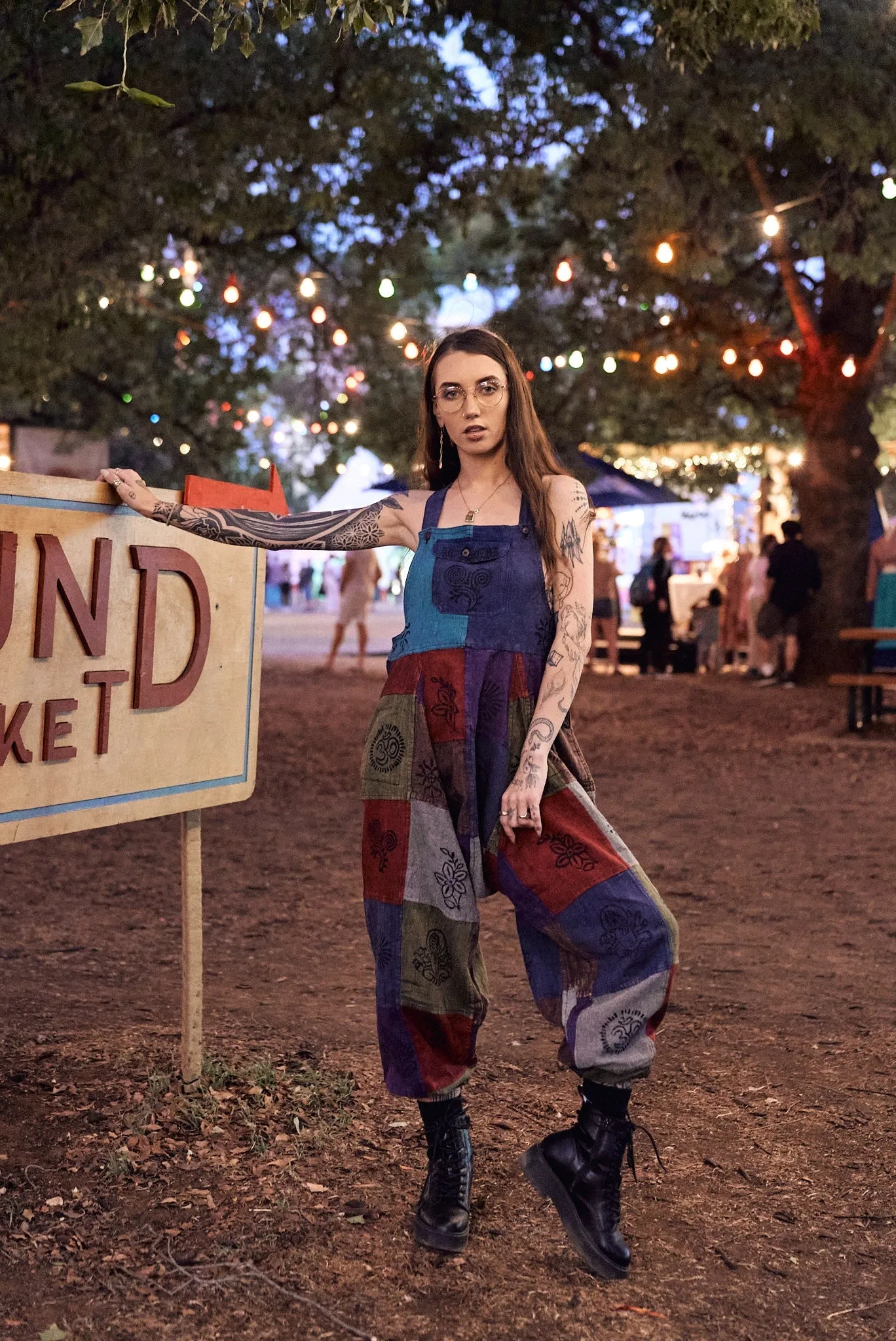 Patchwork Dungarees