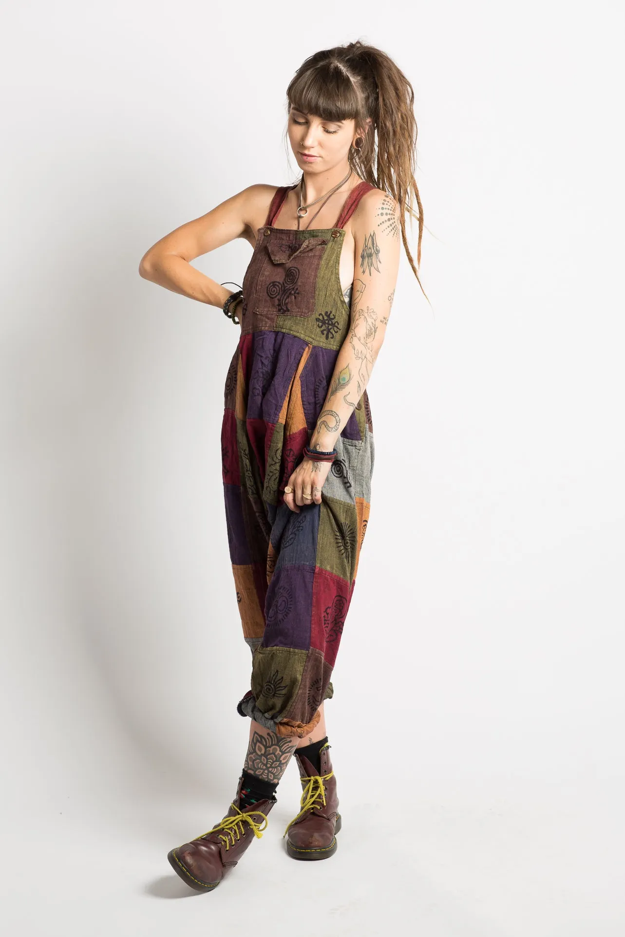 Patchwork Dungarees
