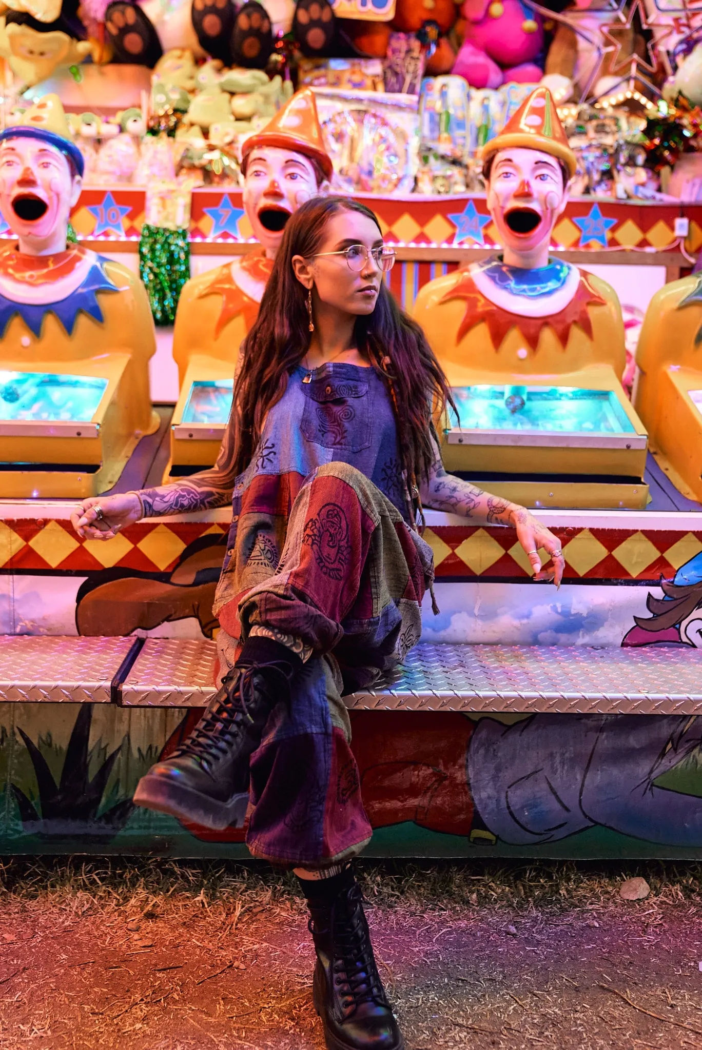 Patchwork Dungarees