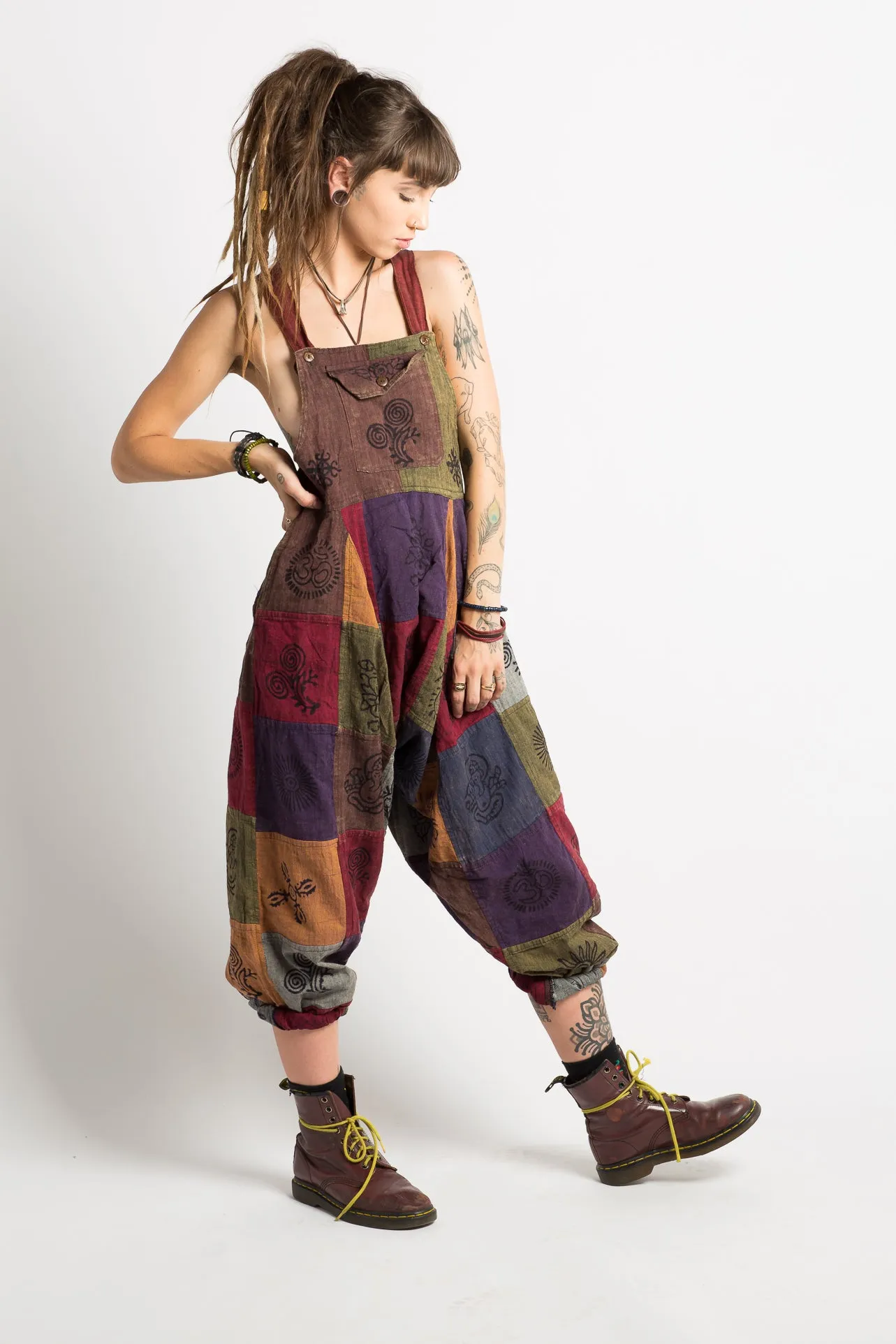 Patchwork Dungarees