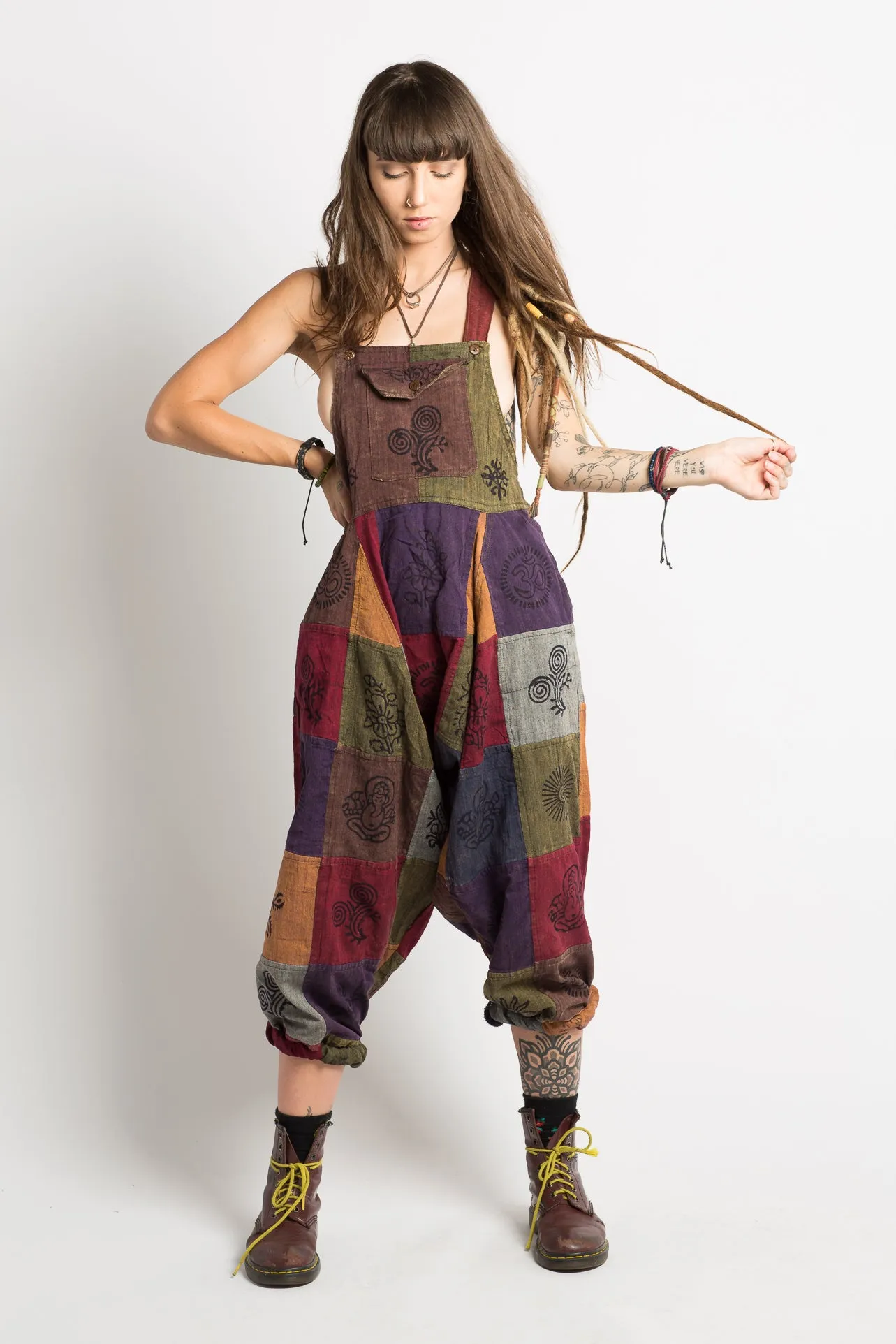 Patchwork Dungarees