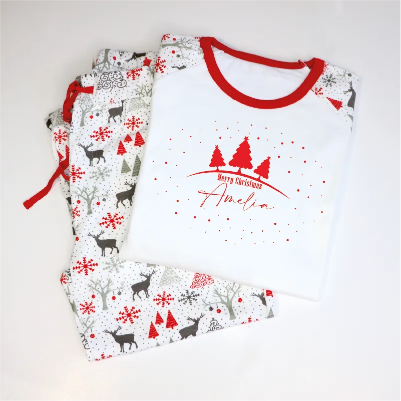 Personalised Matching Family Christmas Pyjamas