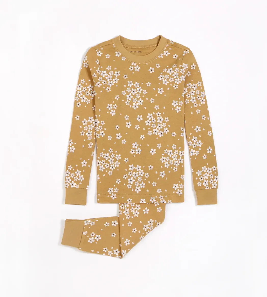 Petit Lem Autumn Floral Golden Pyjamas