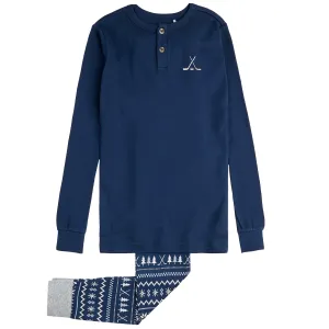 Petit Lem Hockey Fairisle Henley Pyjamas