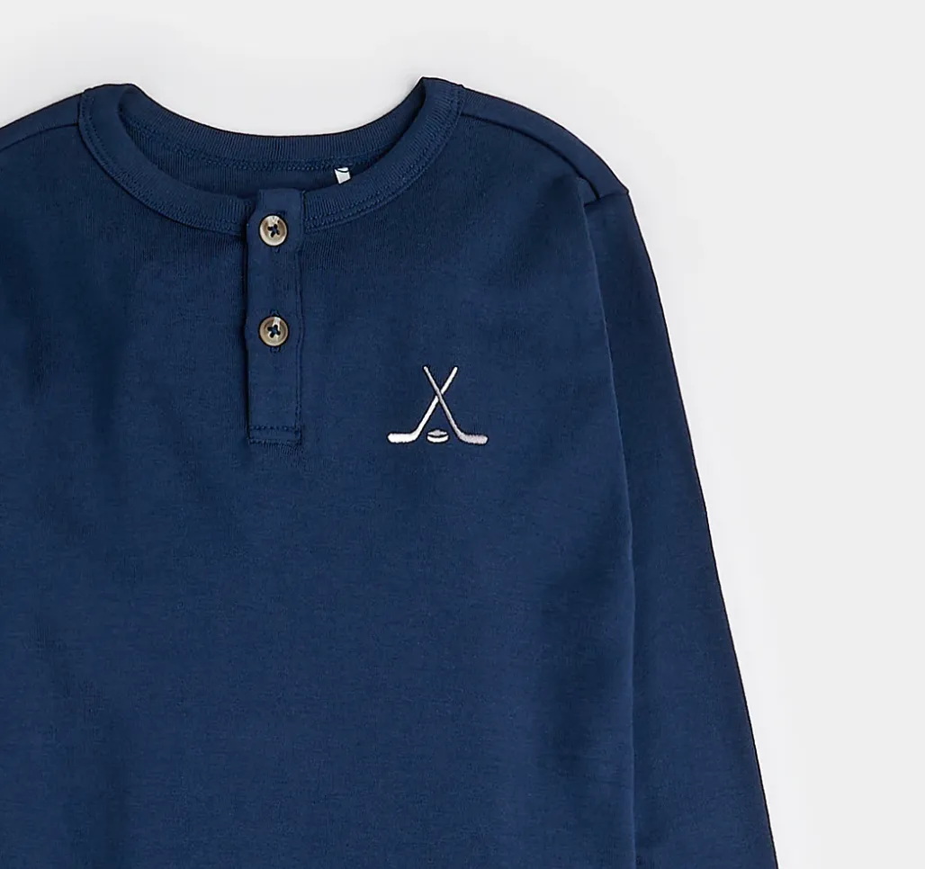 Petit Lem Hockey Fairisle Henley Pyjamas