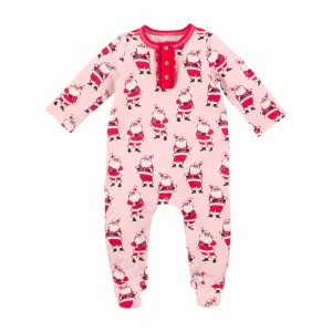 Pink Vintage Santa Baby Sleeper