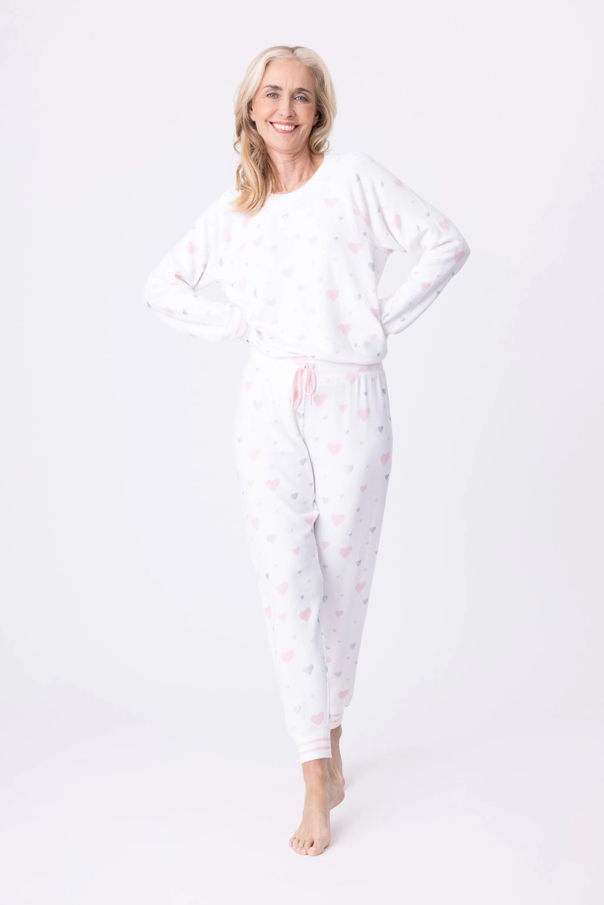 PJ Salvage Full of Love Pastel Heart PJ Set
