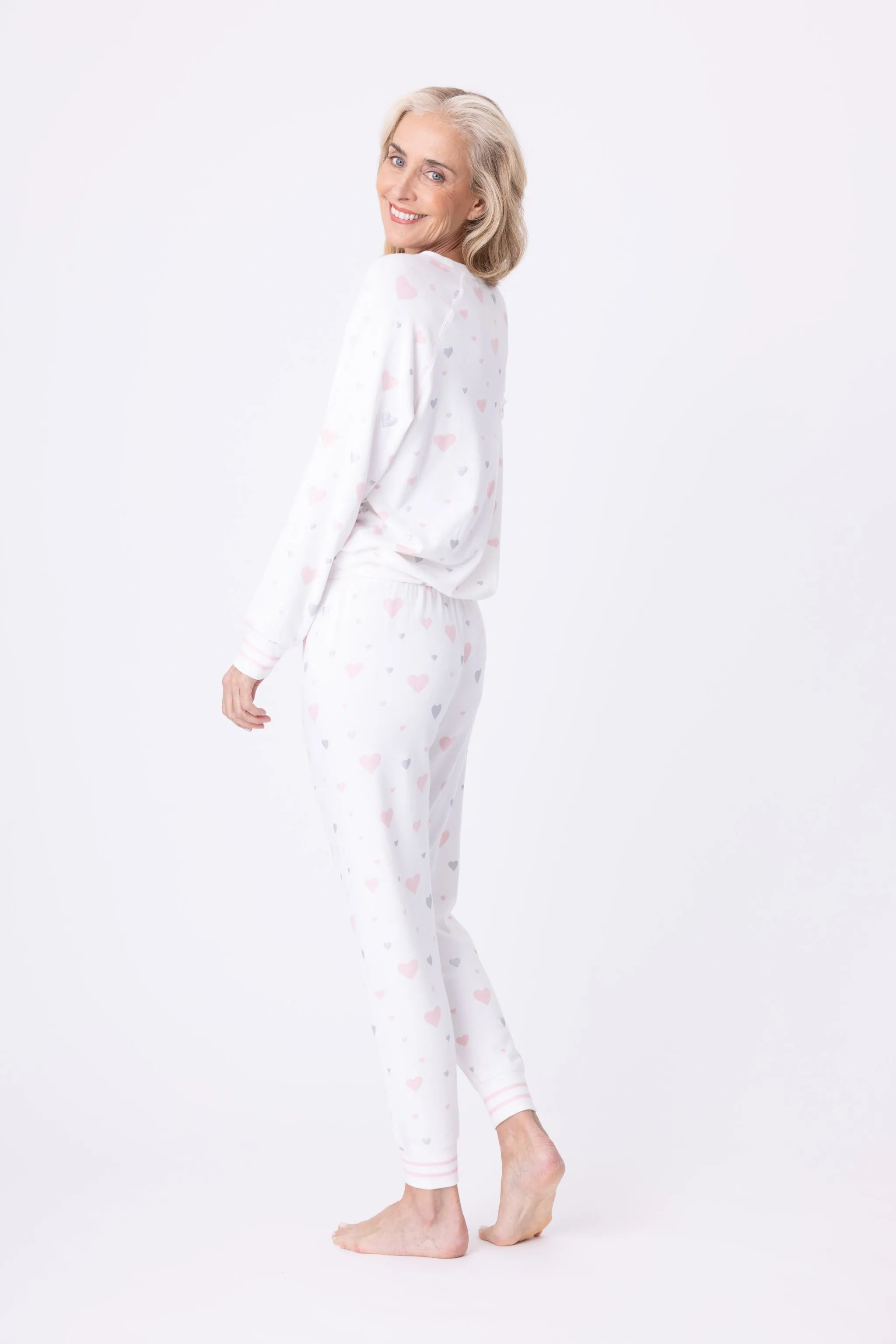 PJ Salvage Full of Love Pastel Heart PJ Set