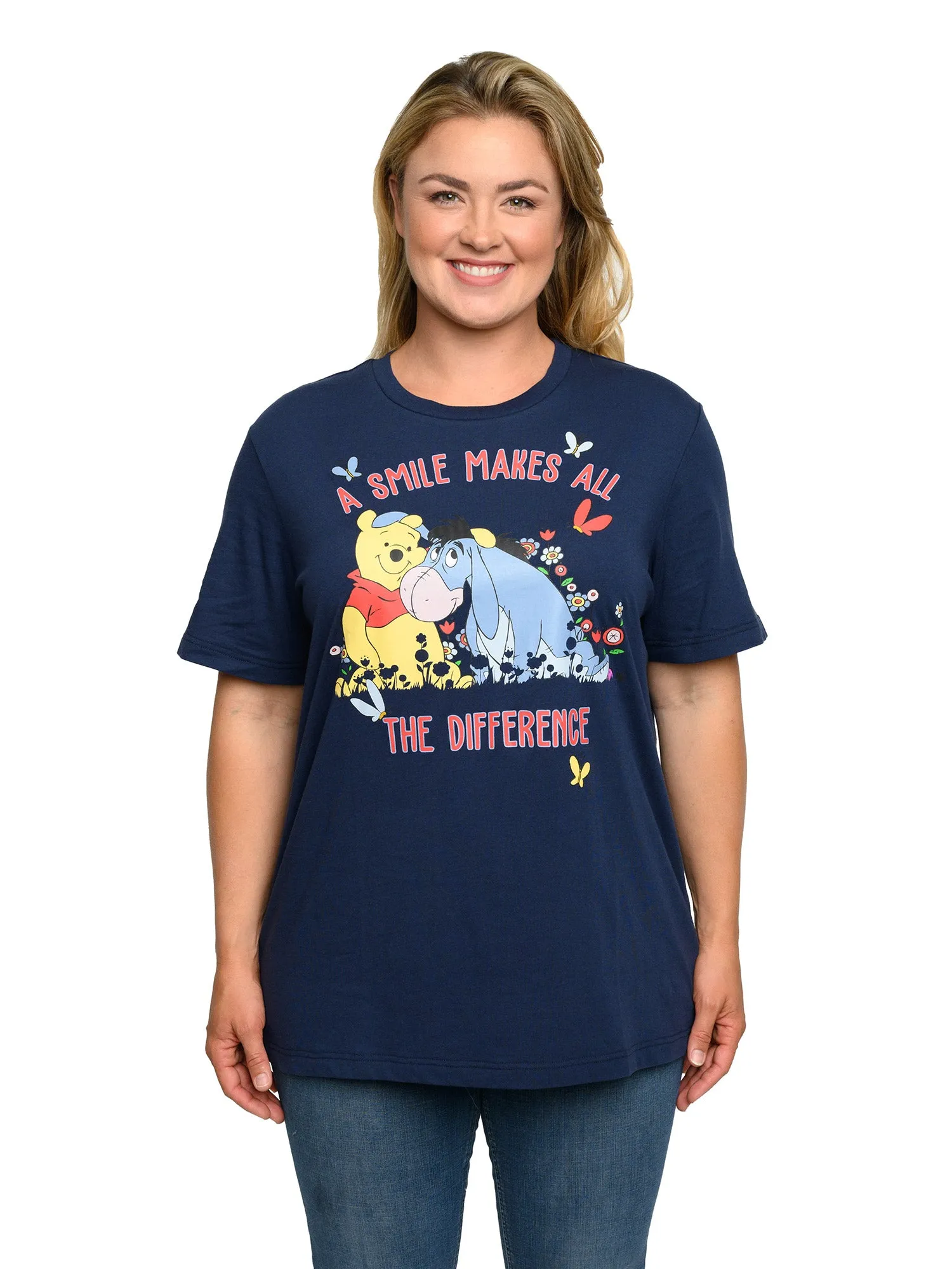 Plus Size Winnie The Pooh Eeyore T-Shirt & Lounge Pants Set Yellow (Size 1X Only)