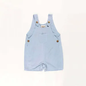 Ponchik Babies   Kids - Cotton Dungaree Overalls - Capri Blue