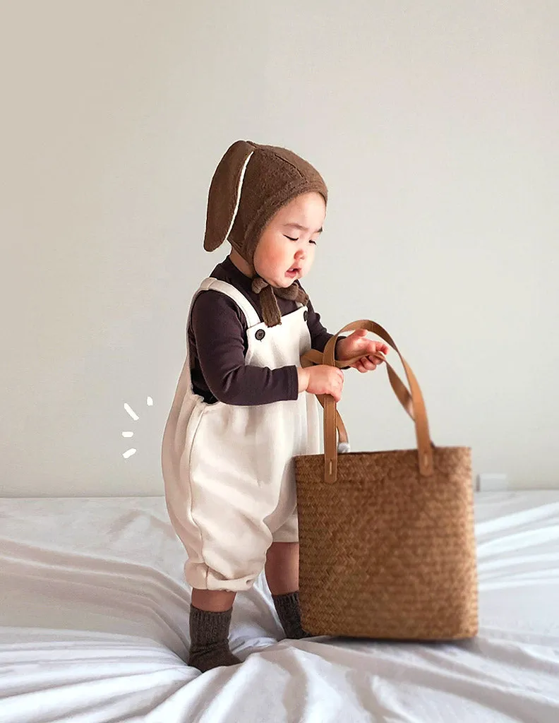 Poppy Dungarees Cream