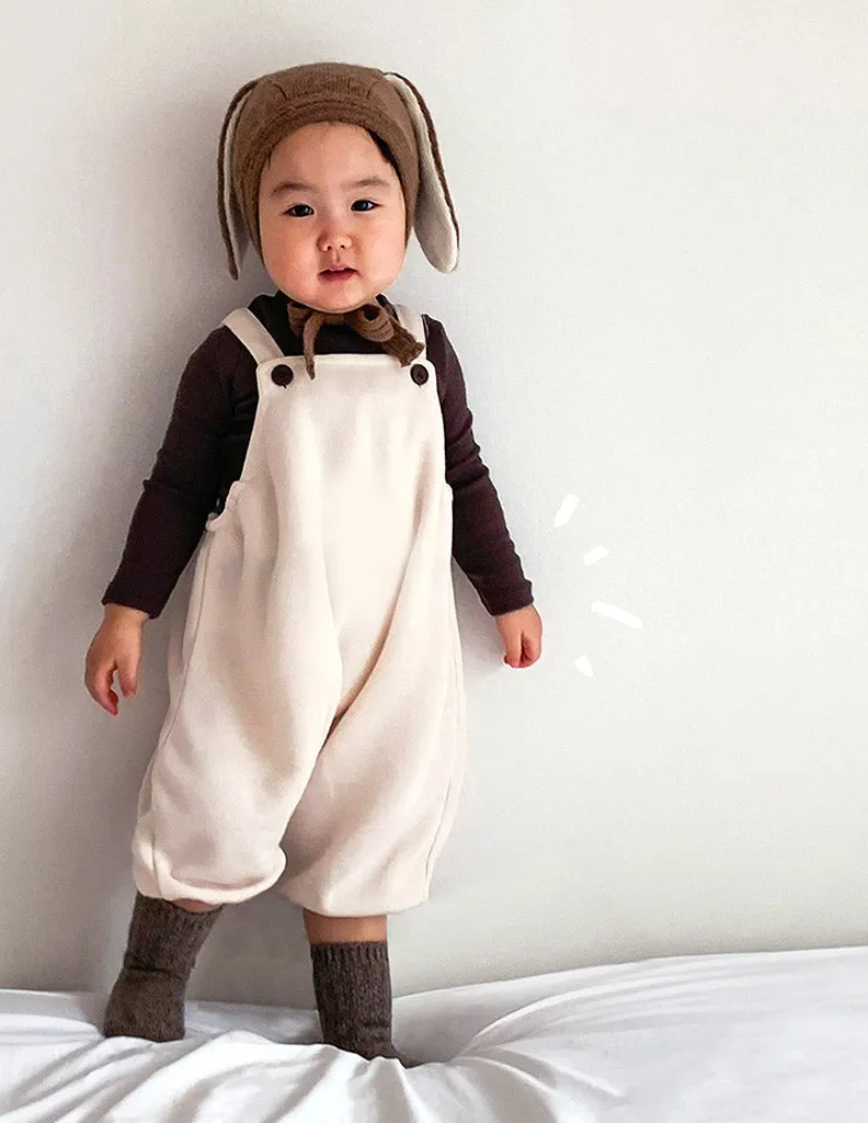Poppy Dungarees Cream
