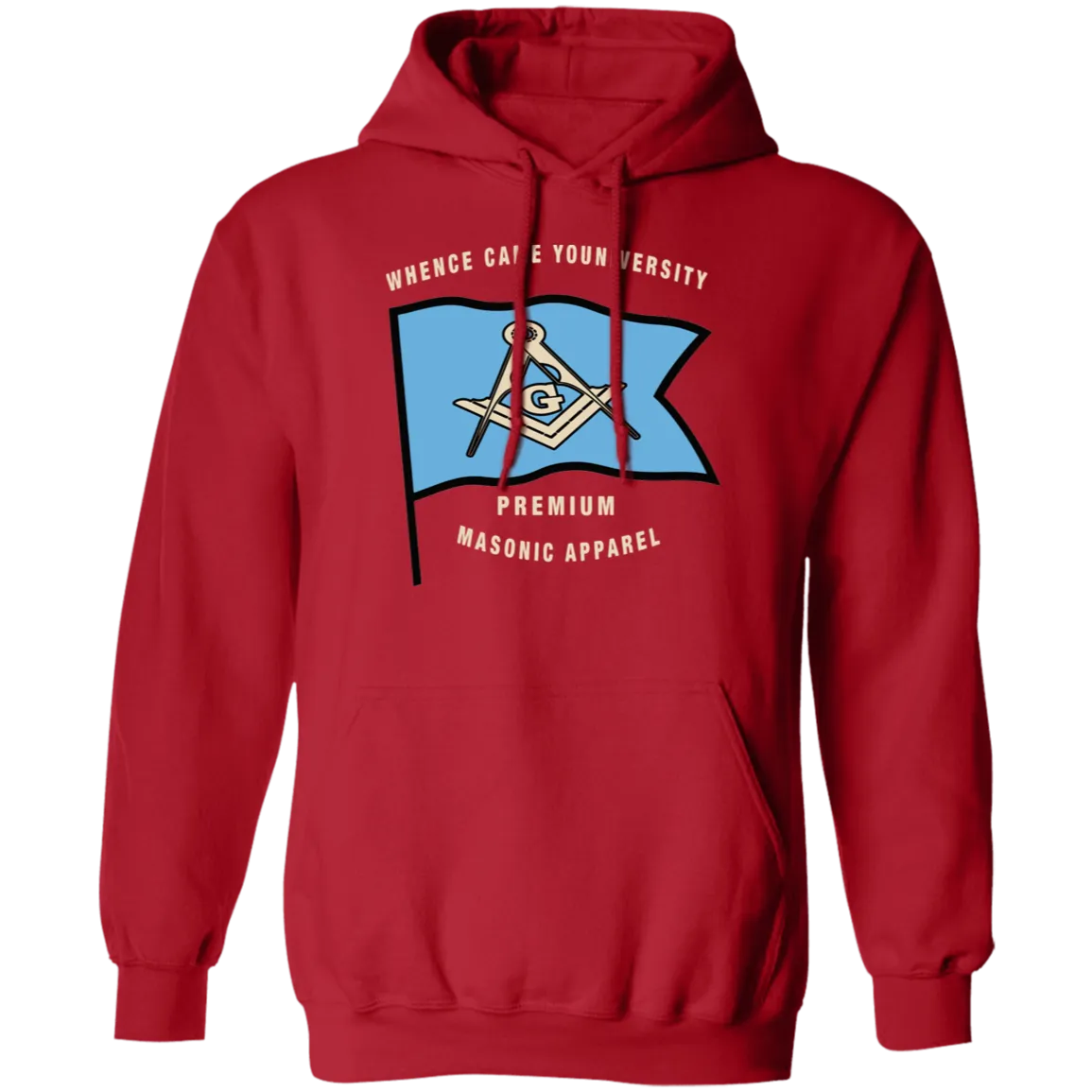 Premium Masonic Apparel Hoodie (blue flag)