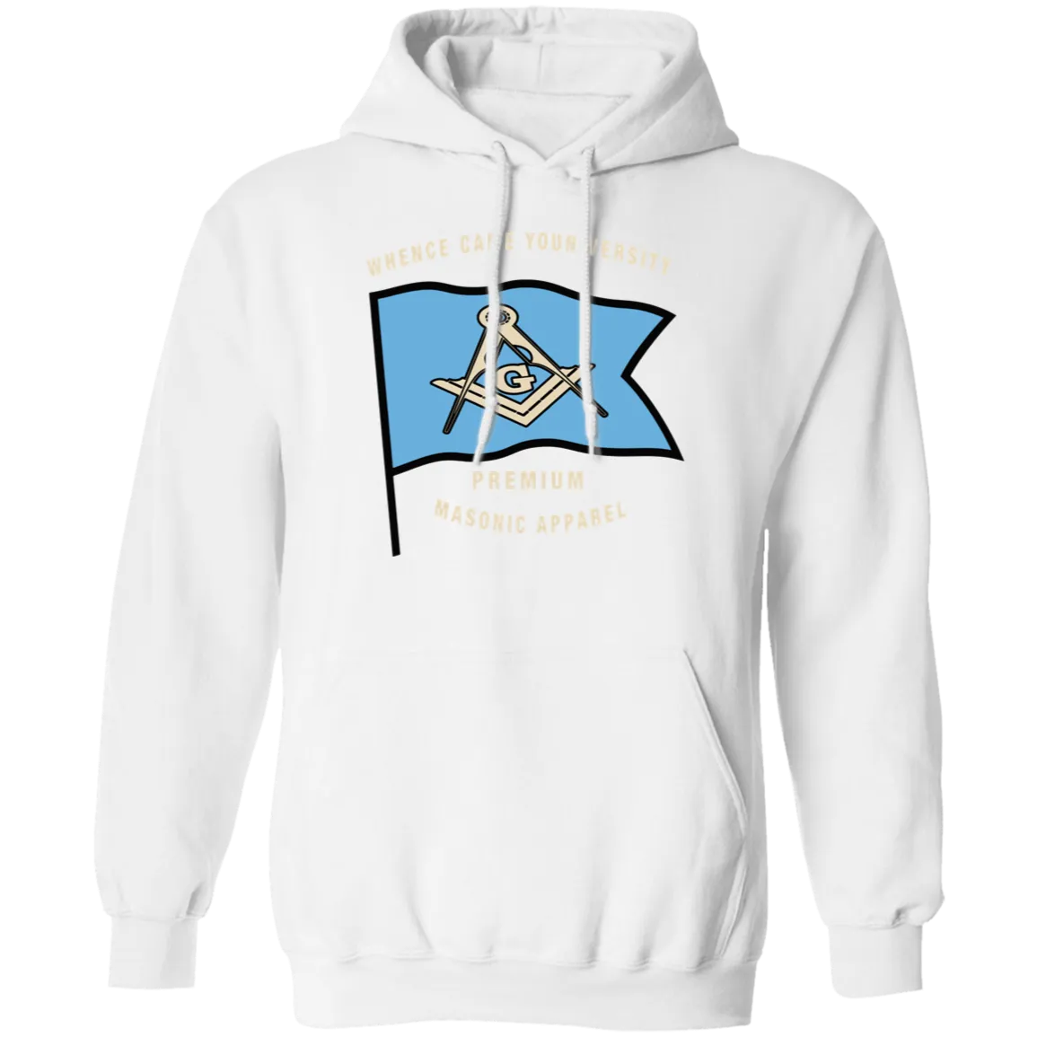 Premium Masonic Apparel Hoodie (blue flag)