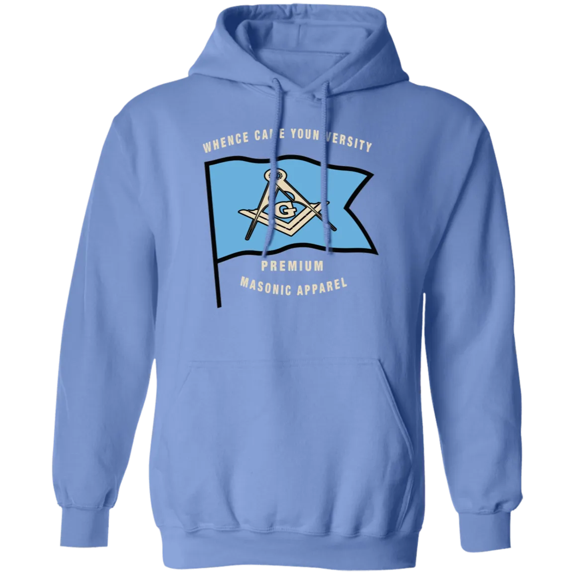 Premium Masonic Apparel Hoodie (blue flag)