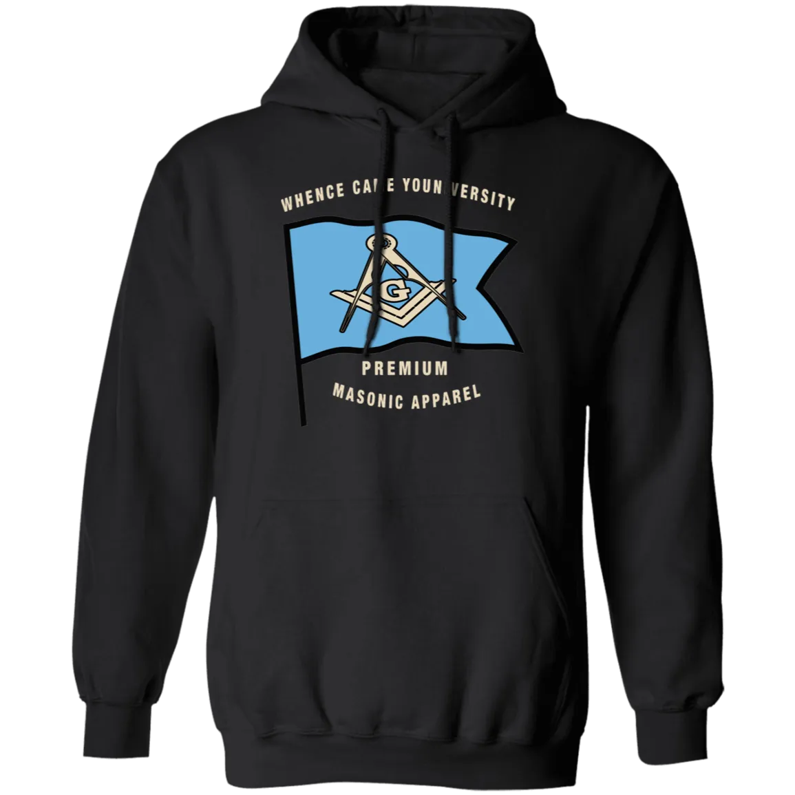Premium Masonic Apparel Hoodie (blue flag)