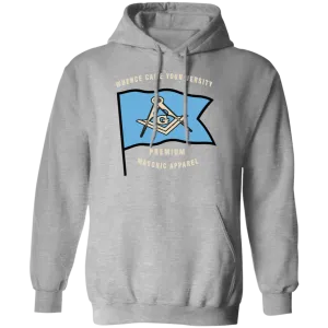 Premium Masonic Apparel Hoodie (blue flag)