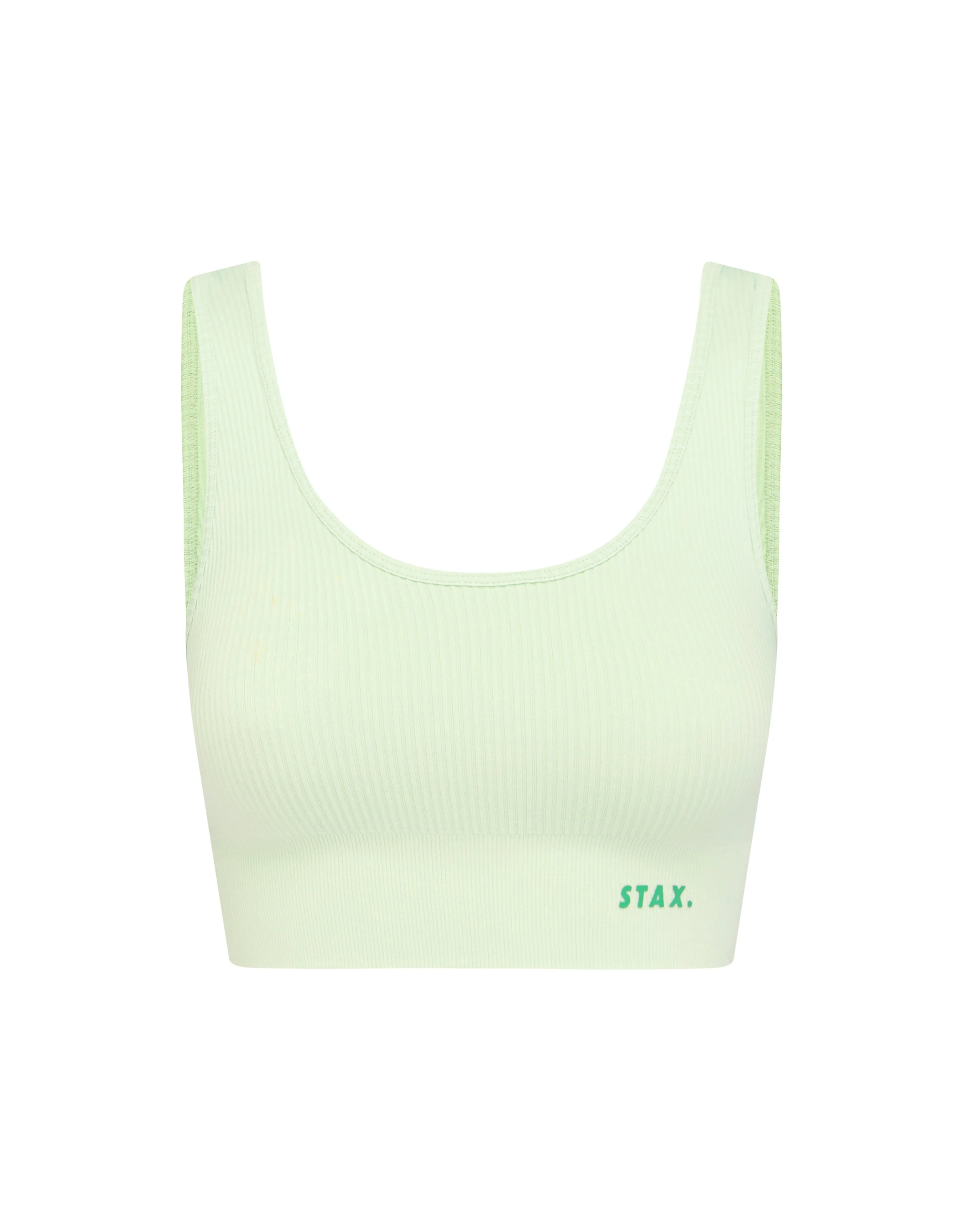 Premium Seamless V5 Low Back Crop Lounge - Aurora (Sage)
