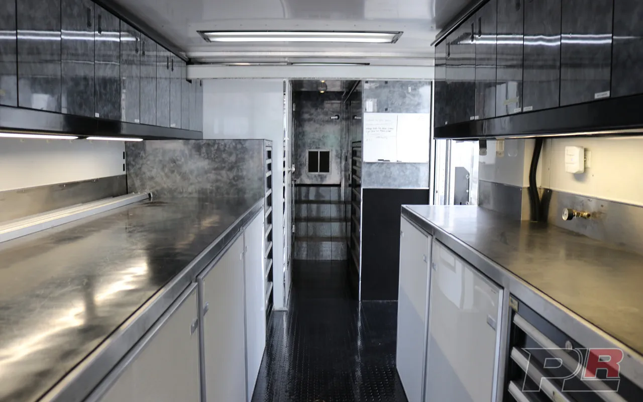 **PRICE REDUCED** 1999 Champion 53ft Screw / Chain Liftgate Race Trailer and 1999 Kenworth T2000 Semi Combo For Sale