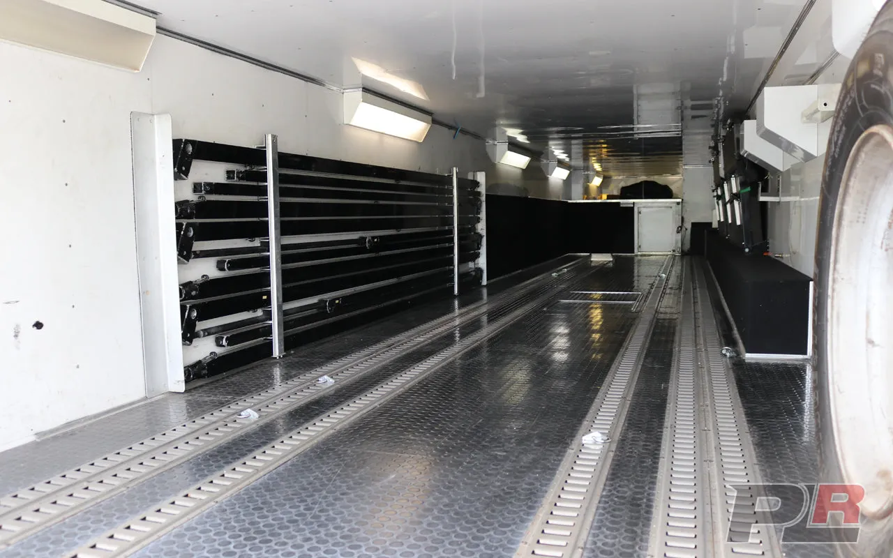 **PRICE REDUCED** 1999 Champion 53ft Screw / Chain Liftgate Race Trailer and 1999 Kenworth T2000 Semi Combo For Sale