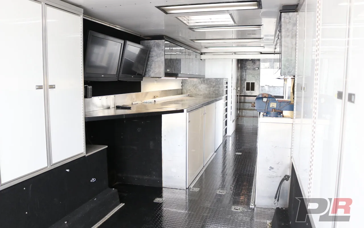 **PRICE REDUCED** 1999 Champion 53ft Screw / Chain Liftgate Race Trailer and 1999 Kenworth T2000 Semi Combo For Sale