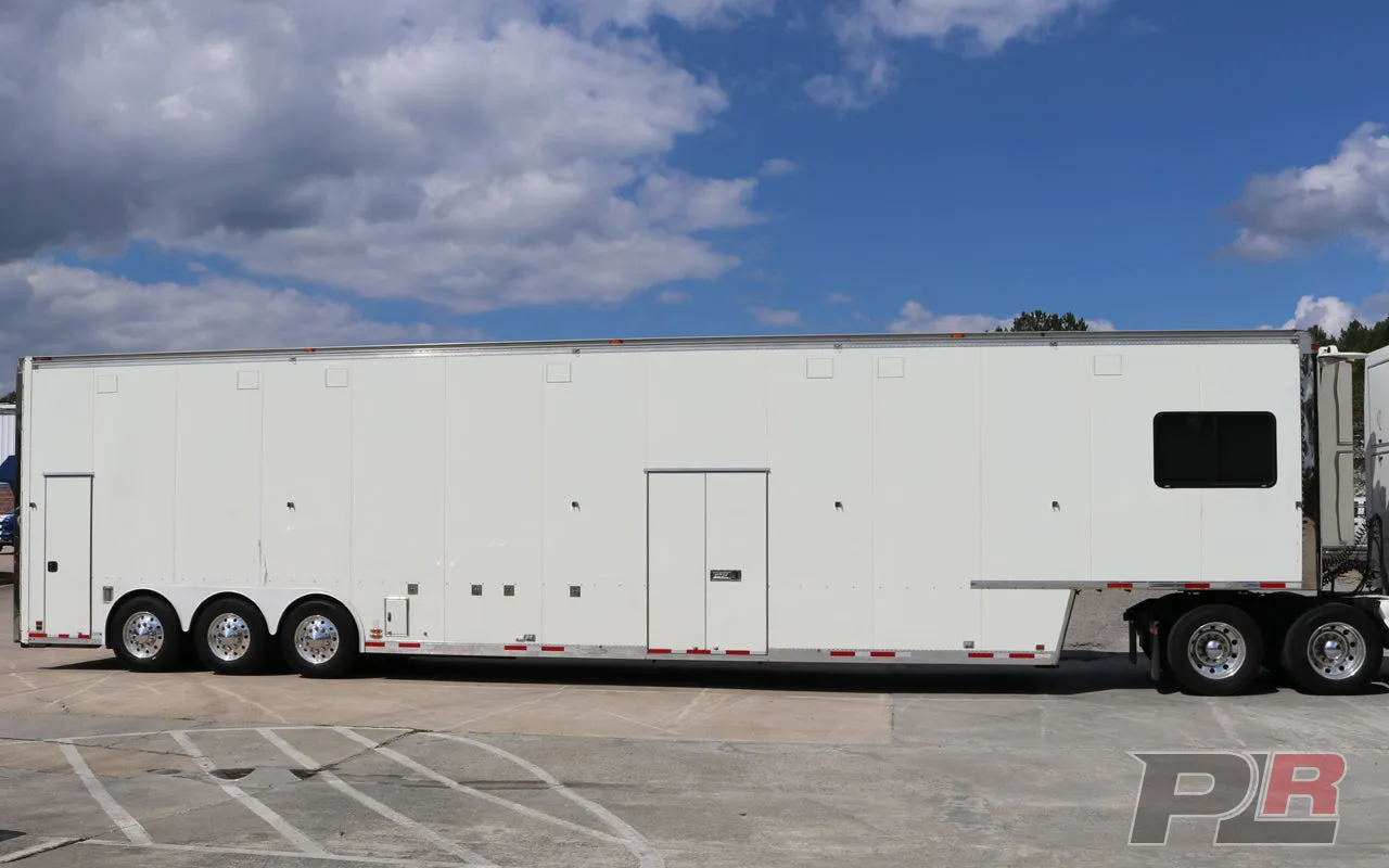 **PRICE REDUCED** 1999 Champion 53ft Screw / Chain Liftgate Race Trailer and 1999 Kenworth T2000 Semi Combo For Sale