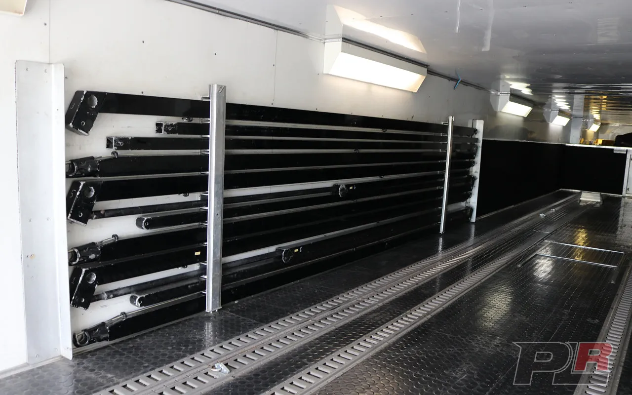 **PRICE REDUCED** 1999 Champion 53ft Screw / Chain Liftgate Race Trailer and 1999 Kenworth T2000 Semi Combo For Sale